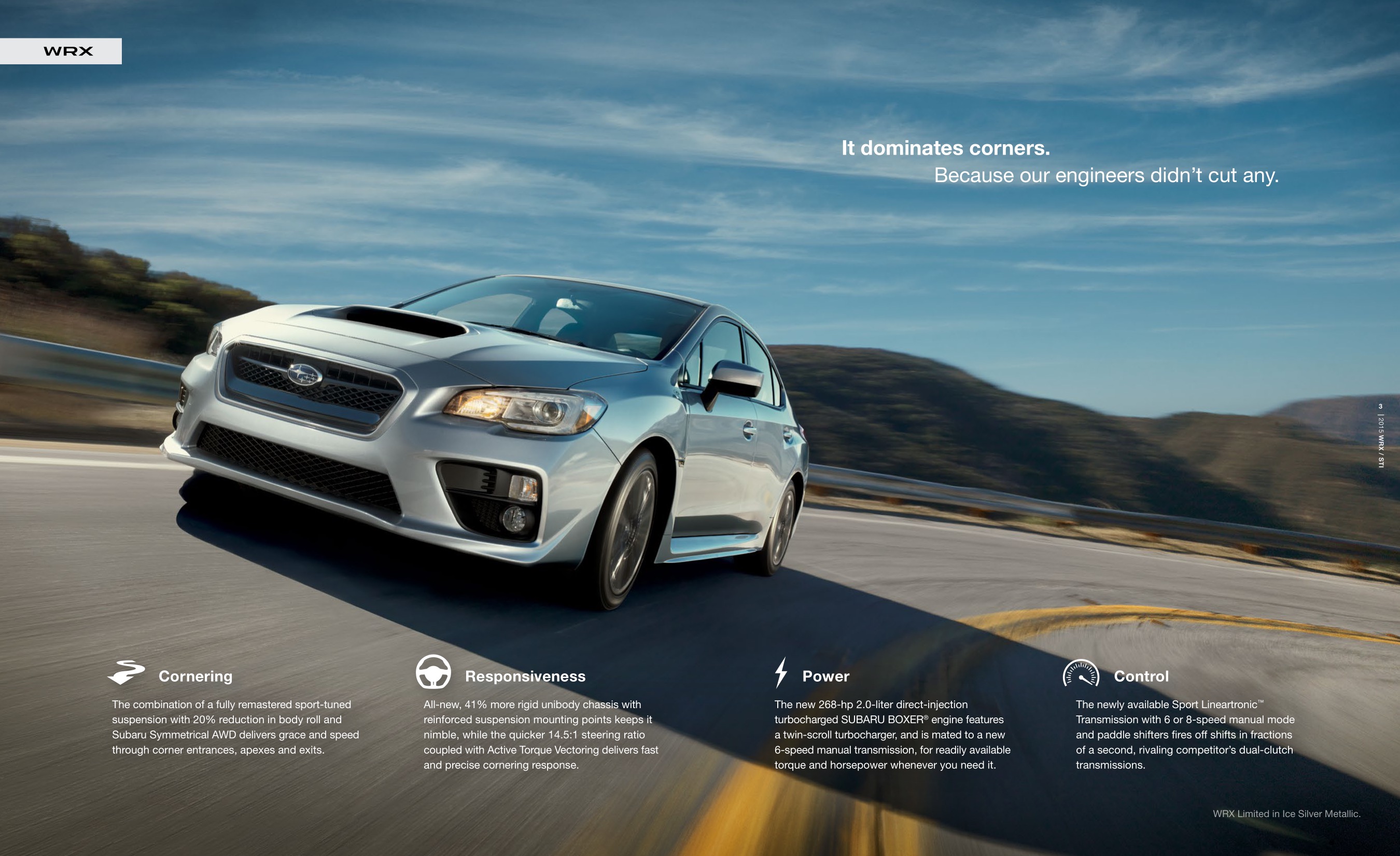 2015 Subaru Impreza WRX Brochure Page 8